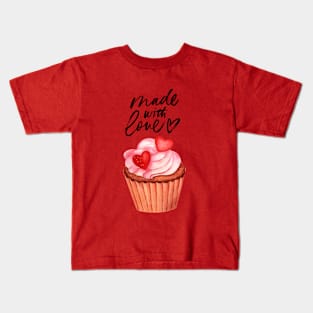 Love Cupcake Made with Love Tee Kids T-Shirt